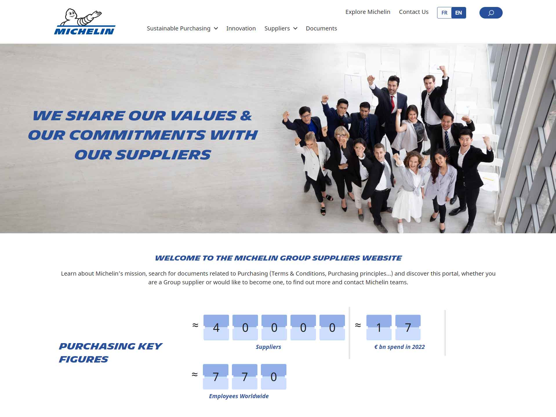 Michelin Purchasing Site